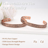 Texture du cuivre du bracelet MagEnergy, finition durable.