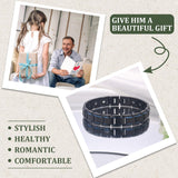 MagEnergy bracelet magnetique homme hypoallergenique 316L, adapte aux peaux sensibles.