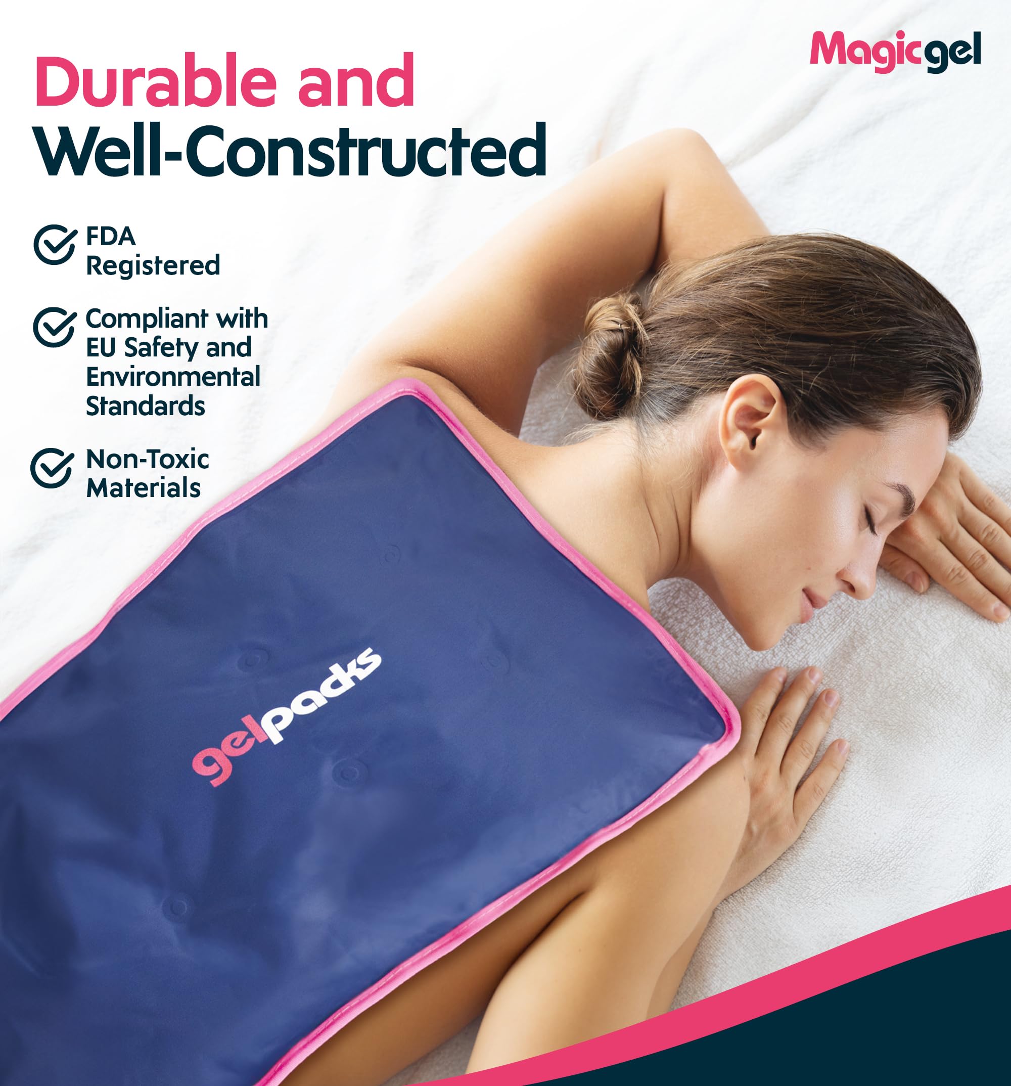 magic gel couverture dos lombaire, couverture complète pour zones douloureuses