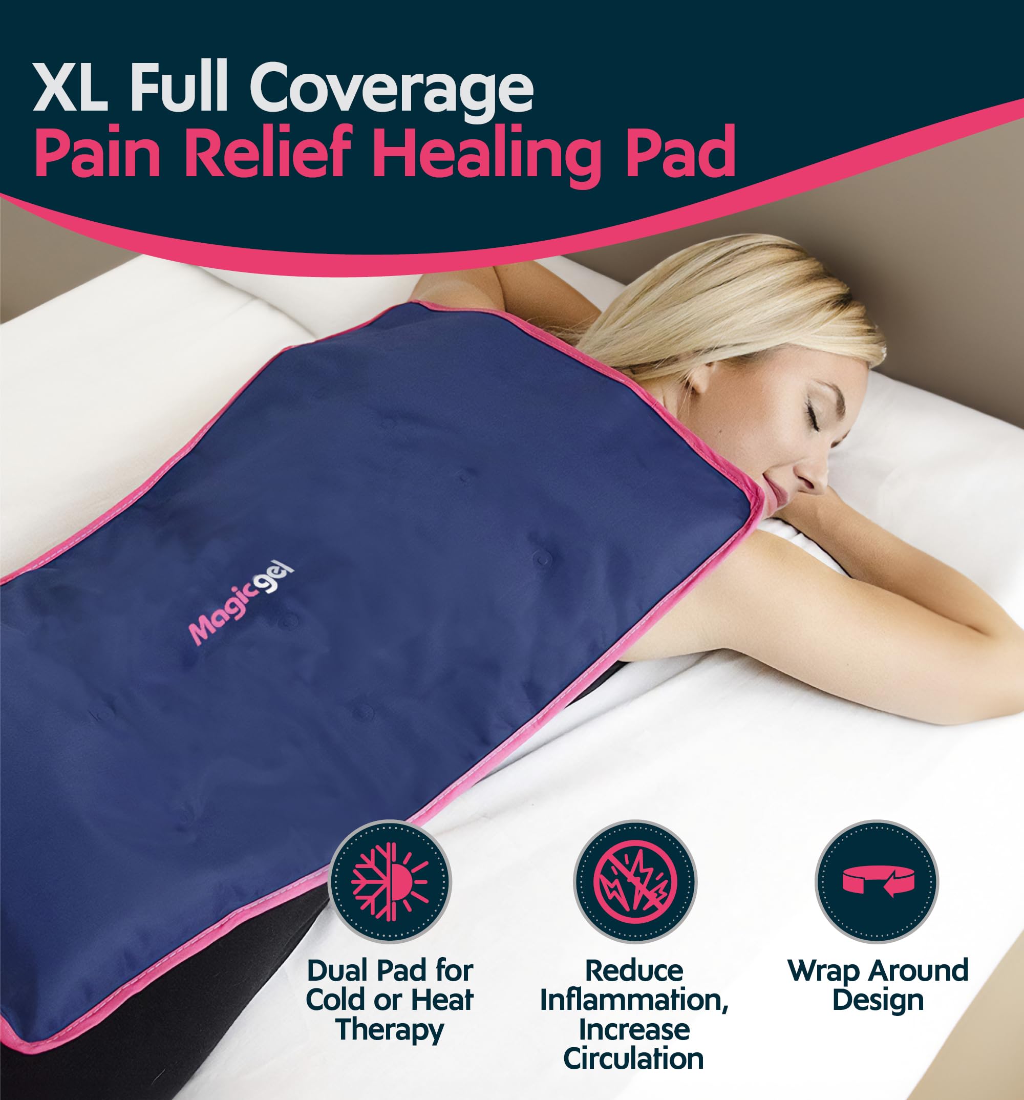 magic gel couverture glace flexible contour du corps, épouse chaque courbe pour un traitement ciblé