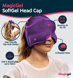 Magic Gel housse PVC refroidissant Pourpre, protection durable et hygiène