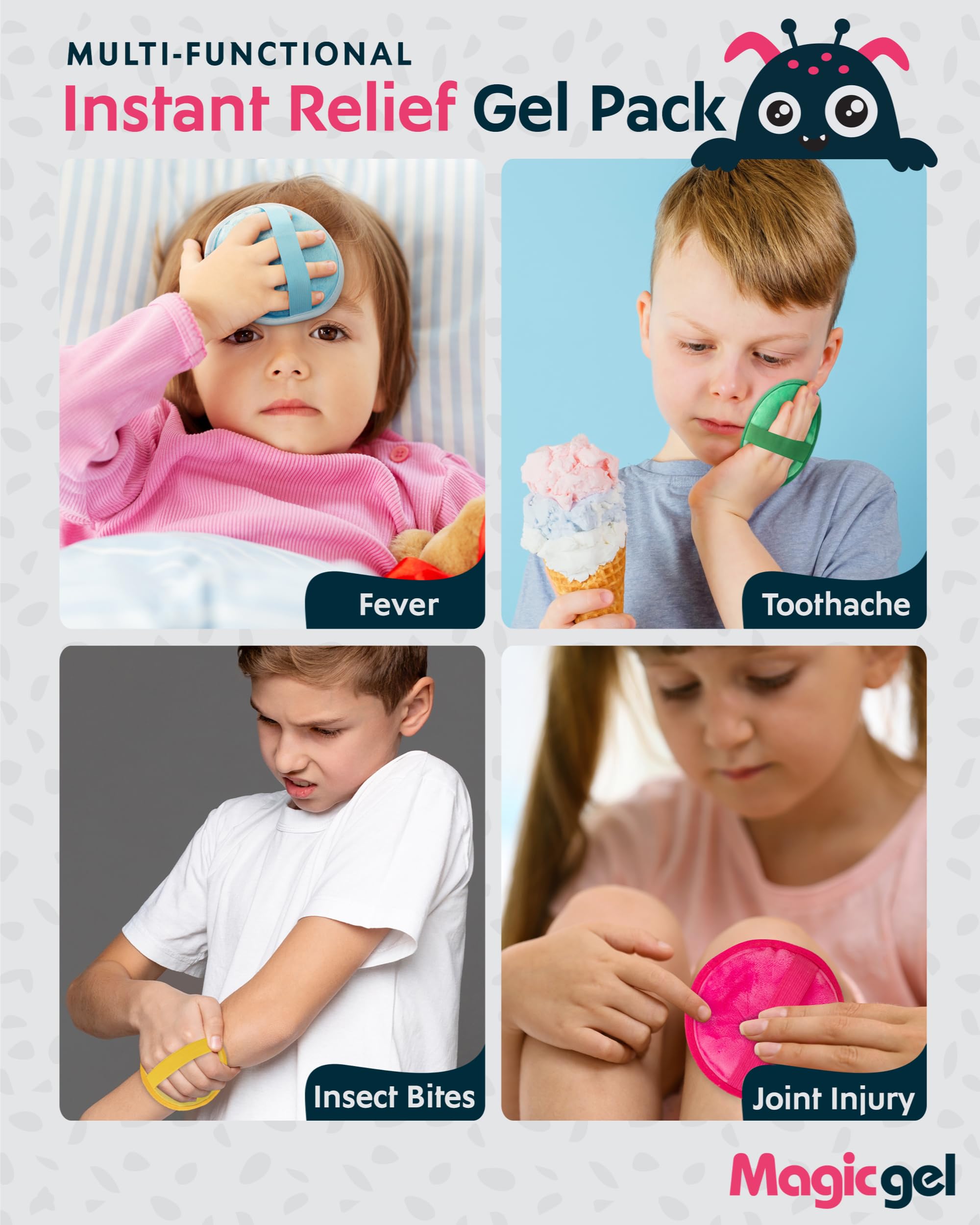 Magic Gel ensemble de quatre monstres, pratique et ludique à la maison.