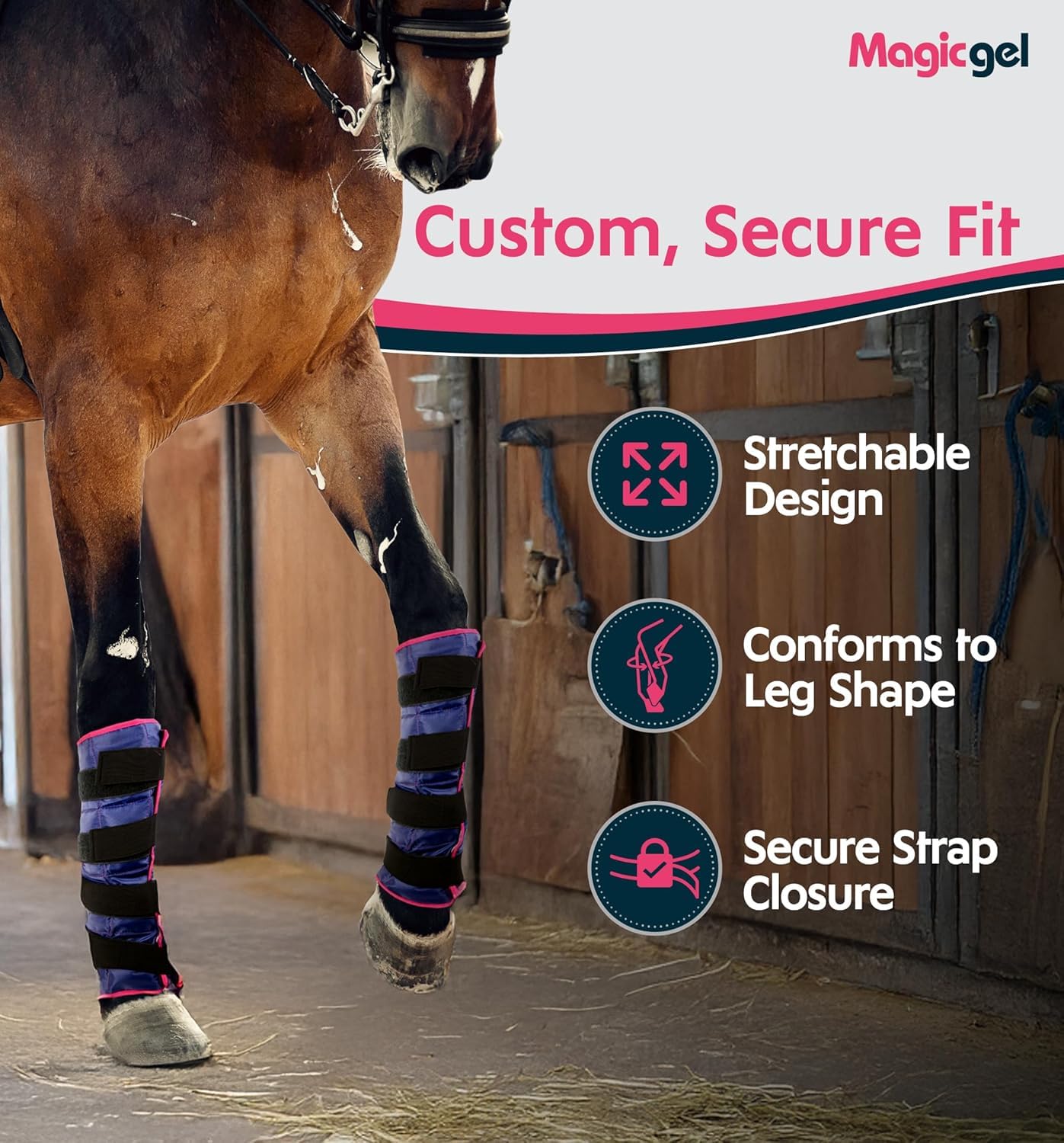 Magic Gel pack reste flexible après congélation et épouse les contours