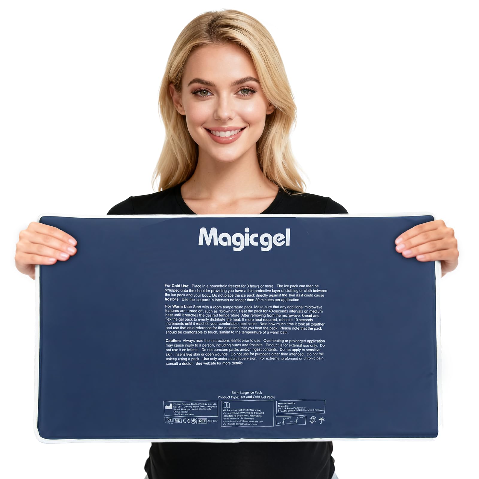 Magic Gel XL dans le congélateur prêt à refroidir rapidement le dos