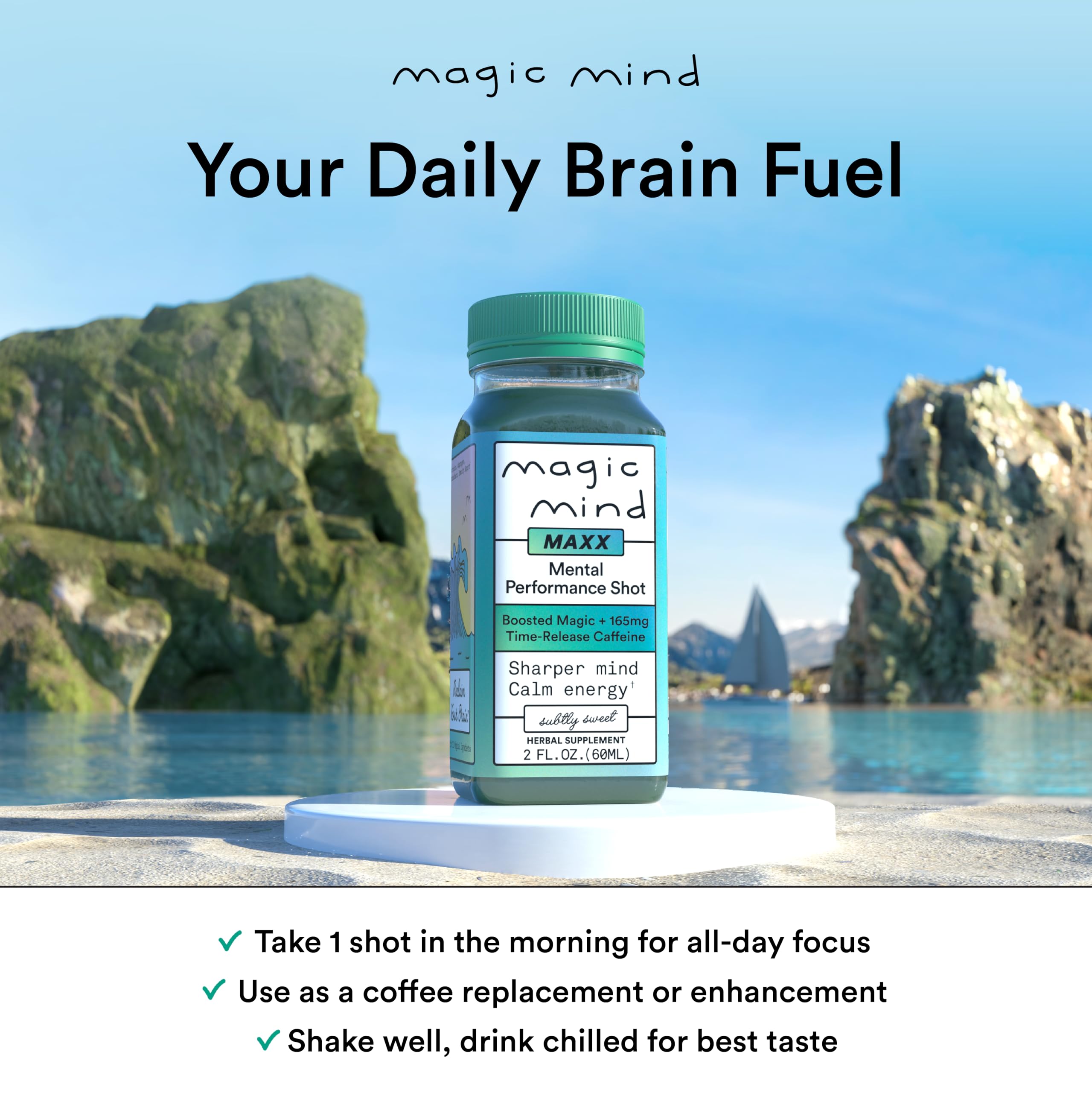 Magic Mind MAXX: goût agave subtil, boisson agréable à boire.