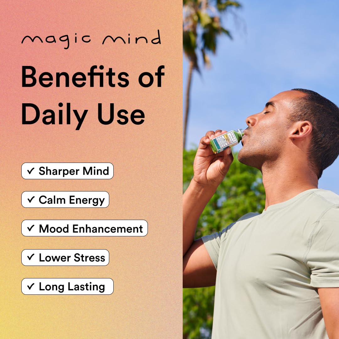 Magic Mind Shot rituel quotidien avec Ashwagandha et L-Theanine