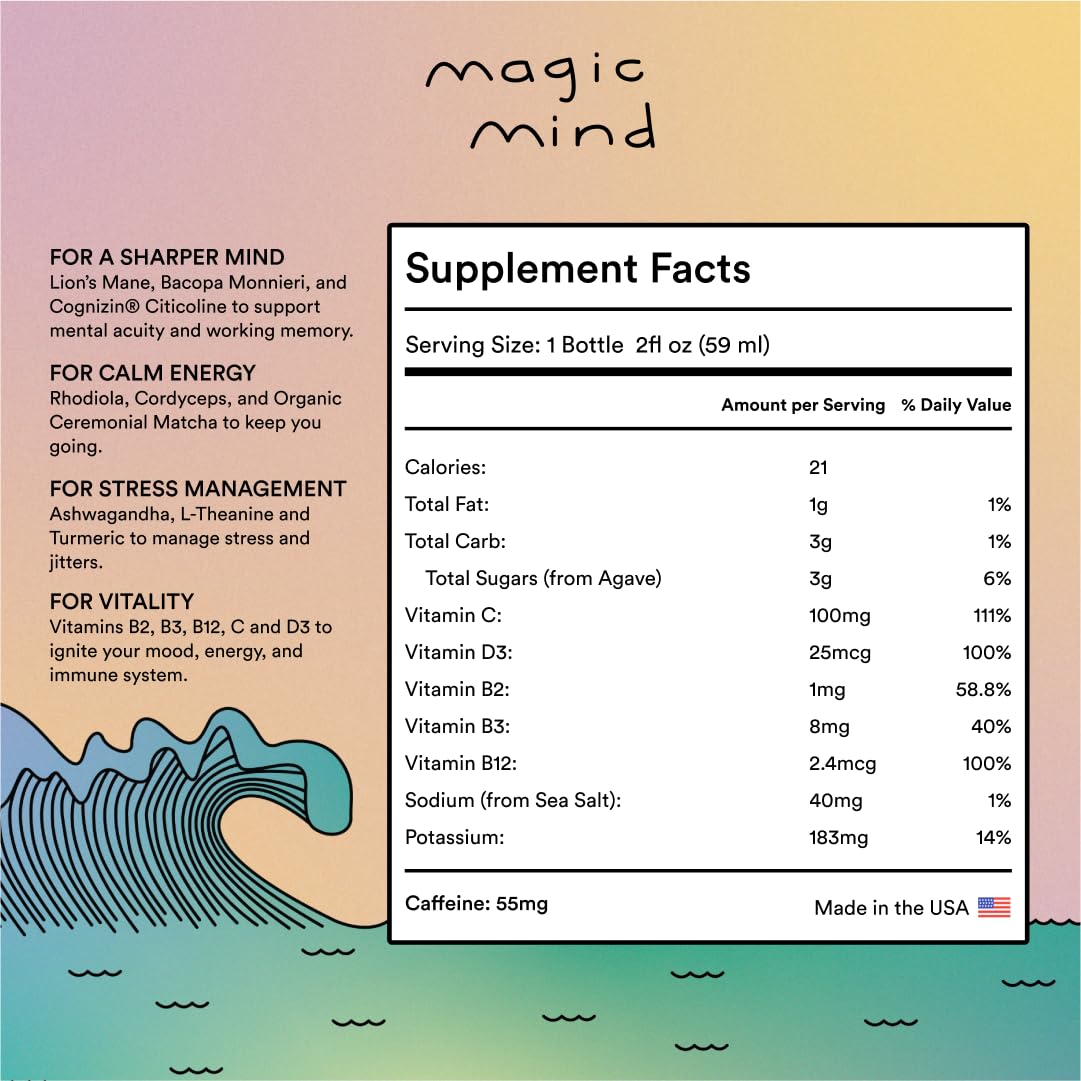 Magic Mind Shot immunité renforcée par vitamine C et complexe B