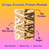 Barres Magic Spoon sans gluten, seulement 1 g de glucides nets par portion.