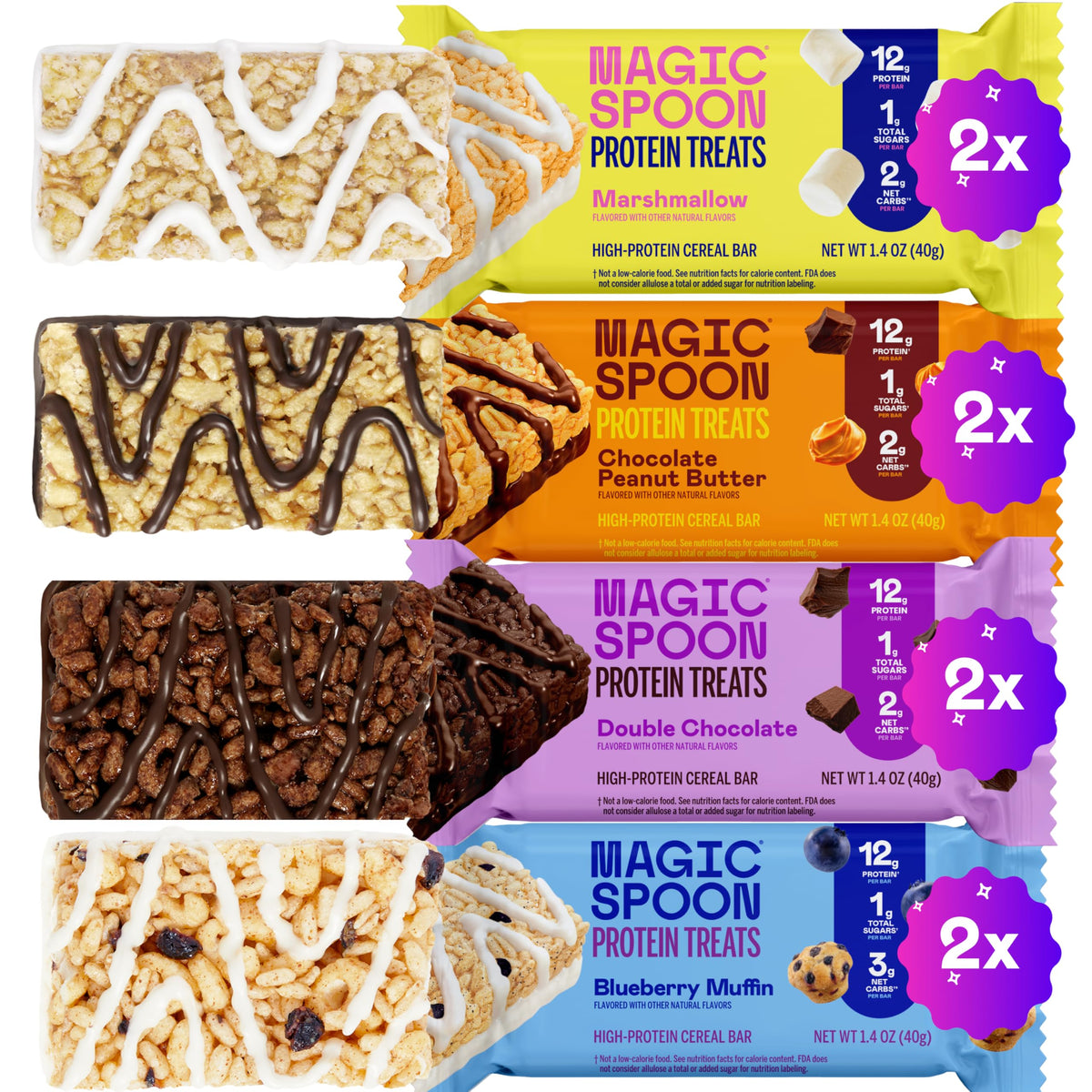 Magic Spoon Treats emballage élégant pour une pause protéinée sans gluten
