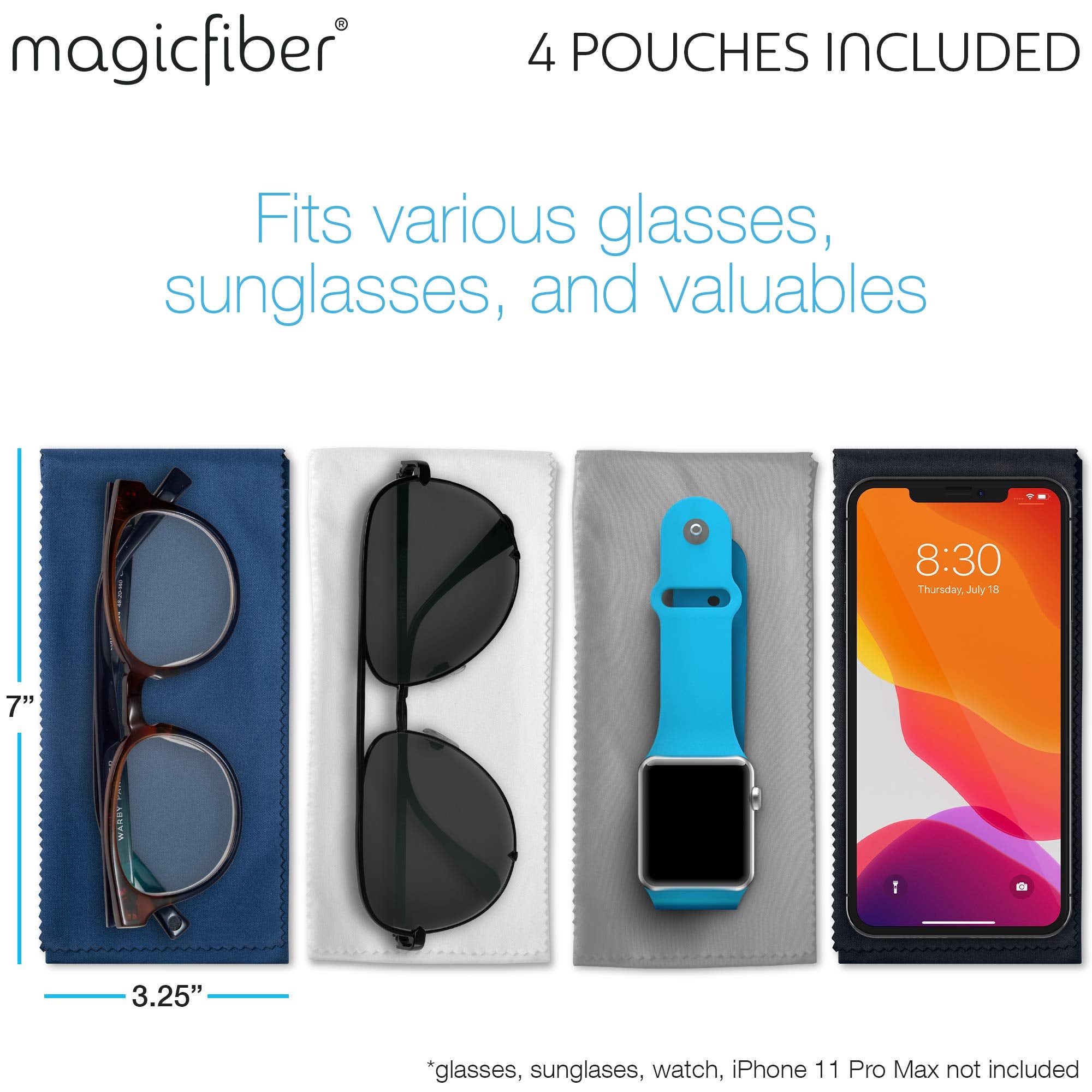 MagicFiber étui lunettes ultra doux: douceur qui évite les rayures.