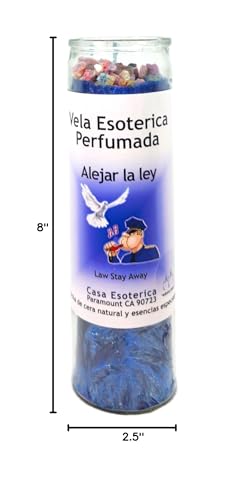 MAGICK SPACE bougie parfumée aromatique bleue pour ambiance apaisante