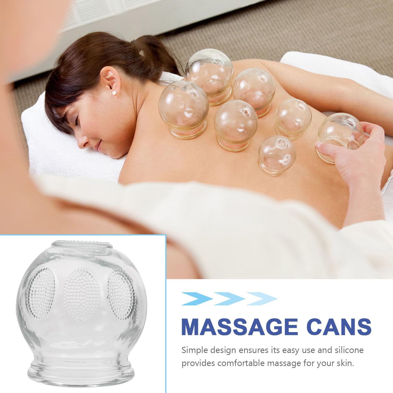 MAGICLULU ventouses en verre pour le cou, usage domestique sûr.