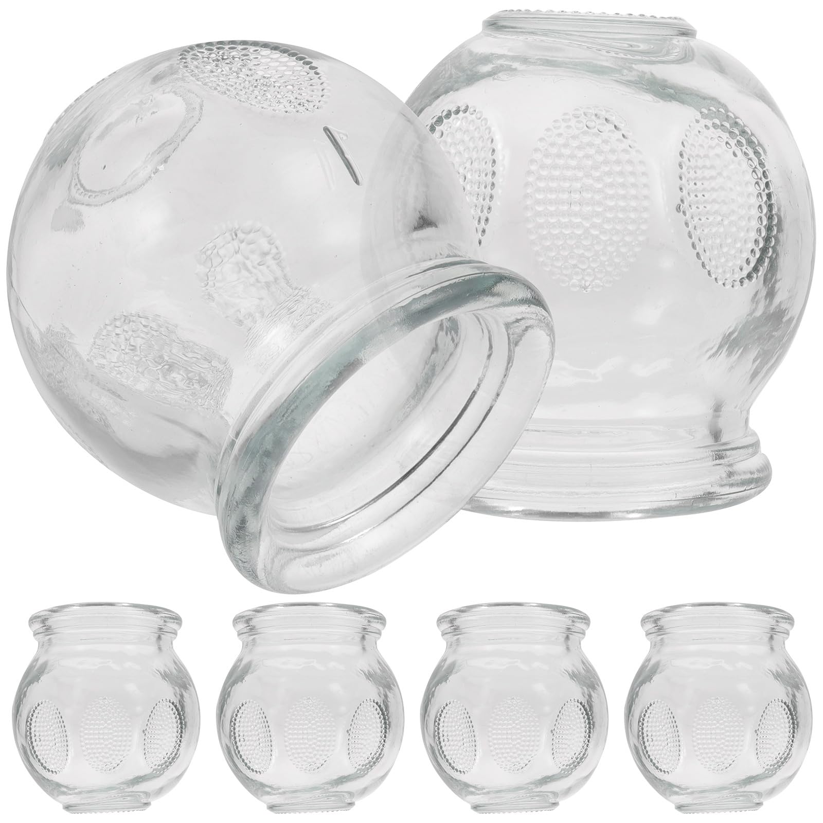 MAGICLULU ventouses en verre 6pcs pour le dos, relaxation musculaire.