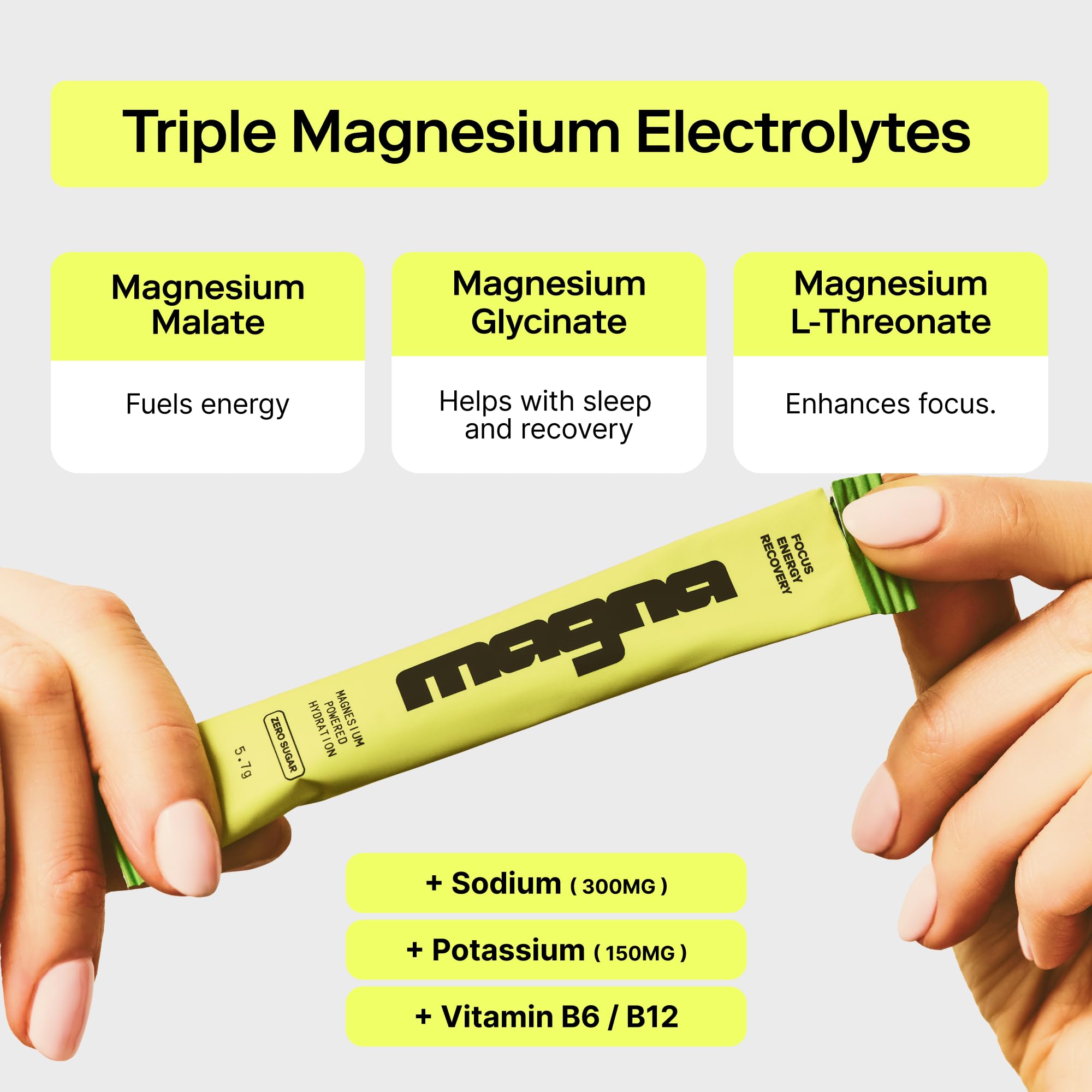 Boisson MAGNA Électrolytes prête après dilution, pratique pour sport et travail
