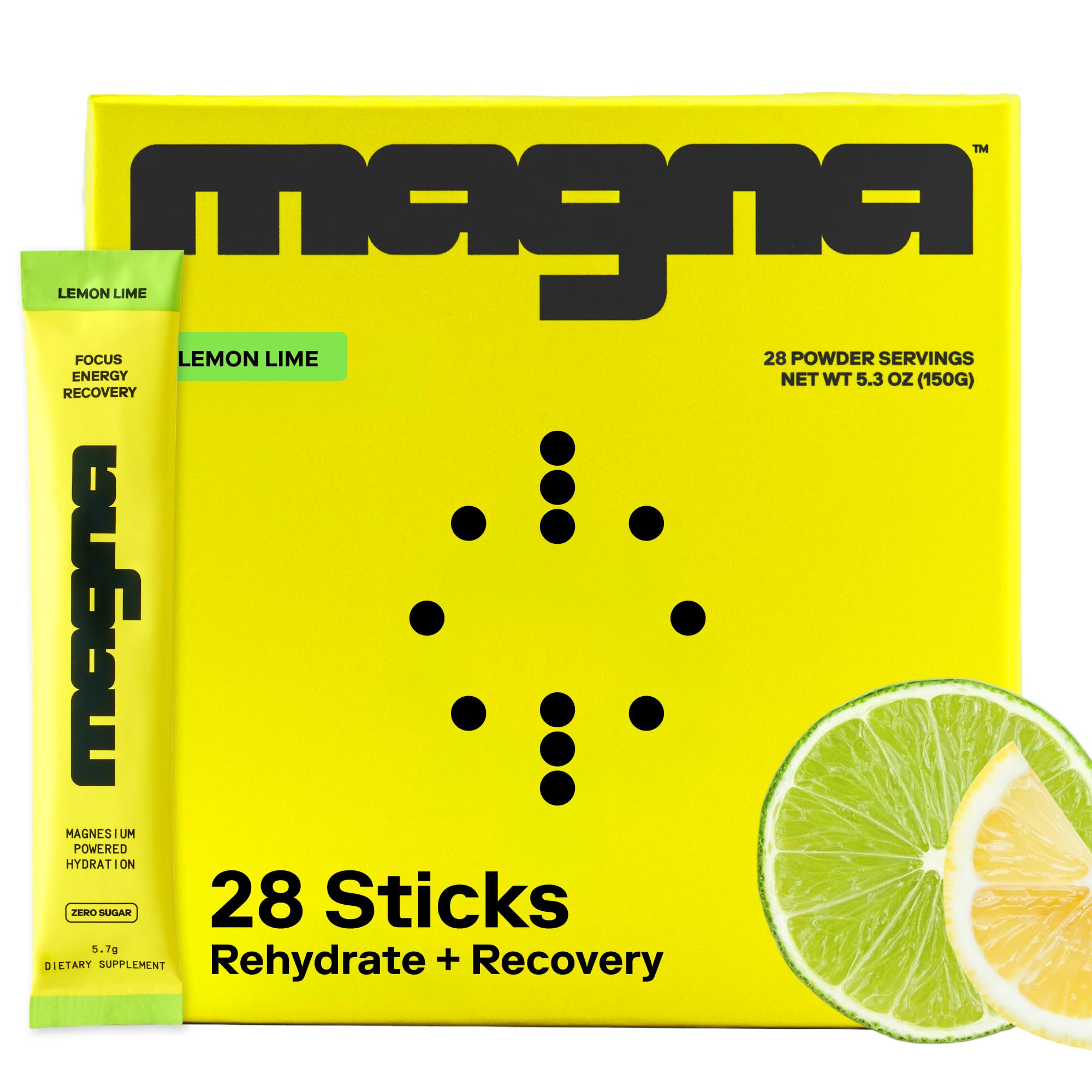 MAGNA Électrolytes poudre citron lime, hydratation et énergie au quotidien