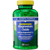 Routine matinale active avec magnésium oxyde 400 mg pour soutien potentiel à l’endurance.