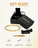 Acier inoxydable et cristaux durables, bracelet hypoallergenique MagnetRX.