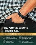 Bracelet MagnetRX – boucle rabattable en gros plan, mise en place rapide et sécurisée.
