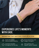 Bracelet MagnetRX acier inoxydable et cristaux hypoallergenes, sans irritations possibles.
