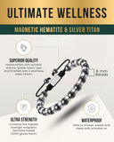 Bracelet MagnetRX inox avec charme: look élégant et durable.