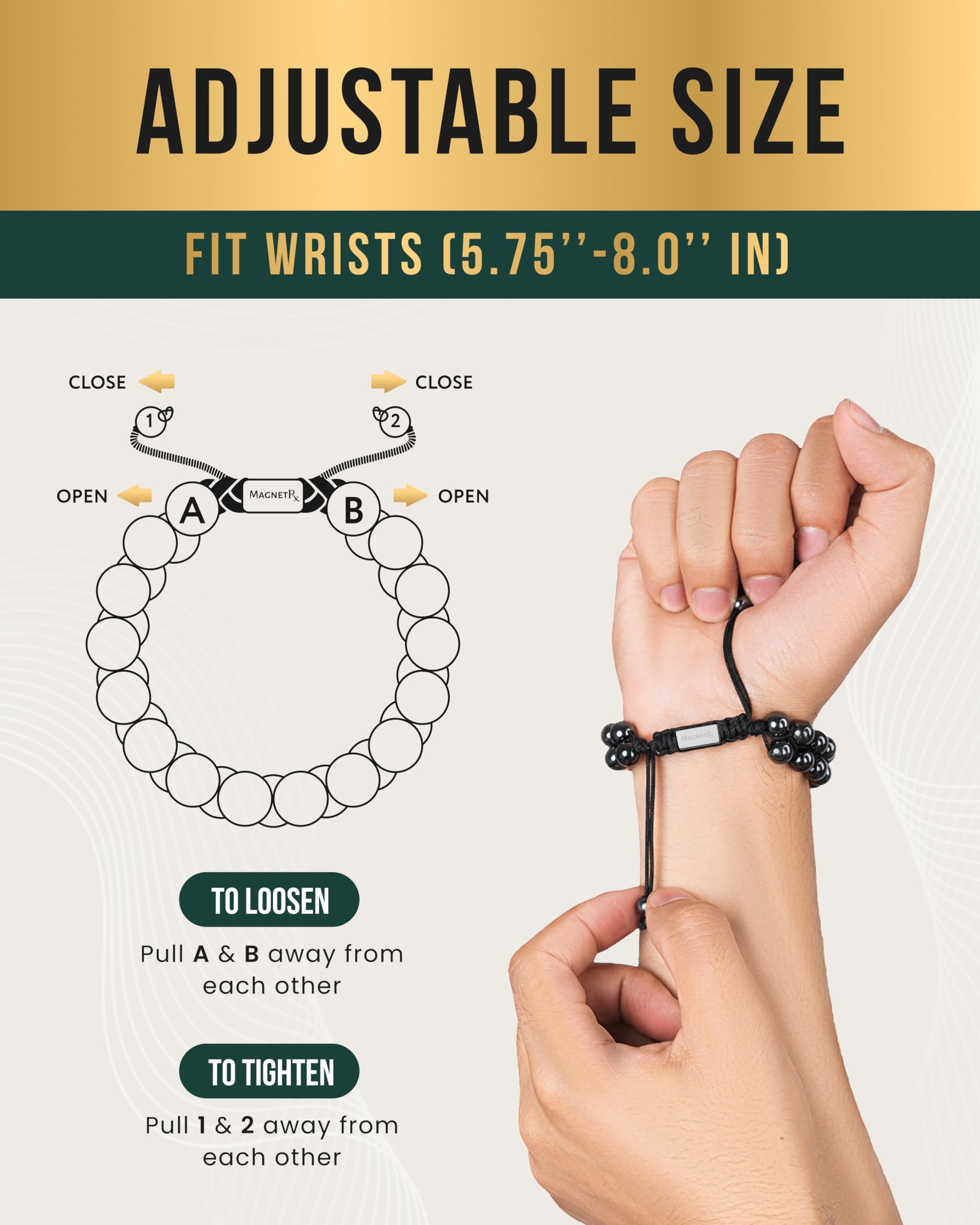 Idée cadeau chic: coffret MagnetRX hématite, élégant et pratique.
