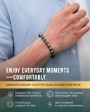 Bracelet MagnetRX hematite puissance max: soutien potentiel à l'équilibre et posture.
