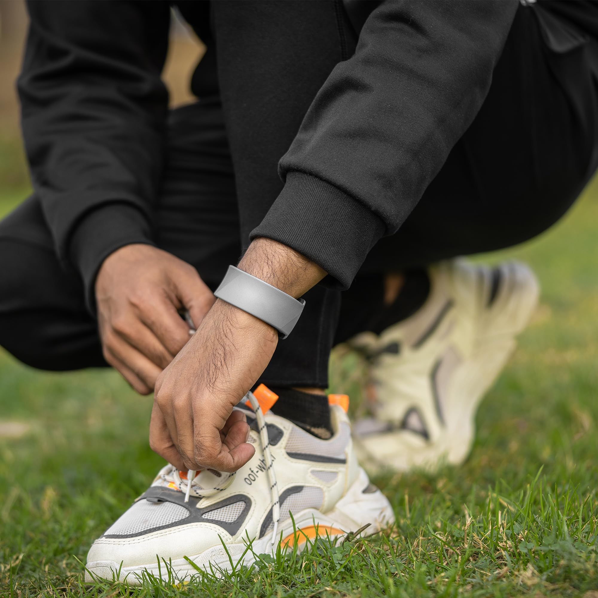 MagnetRX bracelet sport avec fermeture pin tuck gris XL ajuste parfaitement le poignet.
