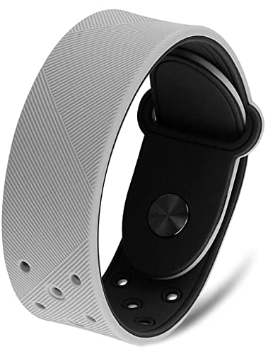 MagnetRX bracelet sport imperméable en silicone gris XL, prêt pour l'eau et les activités.