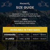 Bracelet MagnetRX sport longueur ajustable gris XL pour un porté personnalisé et confortable.