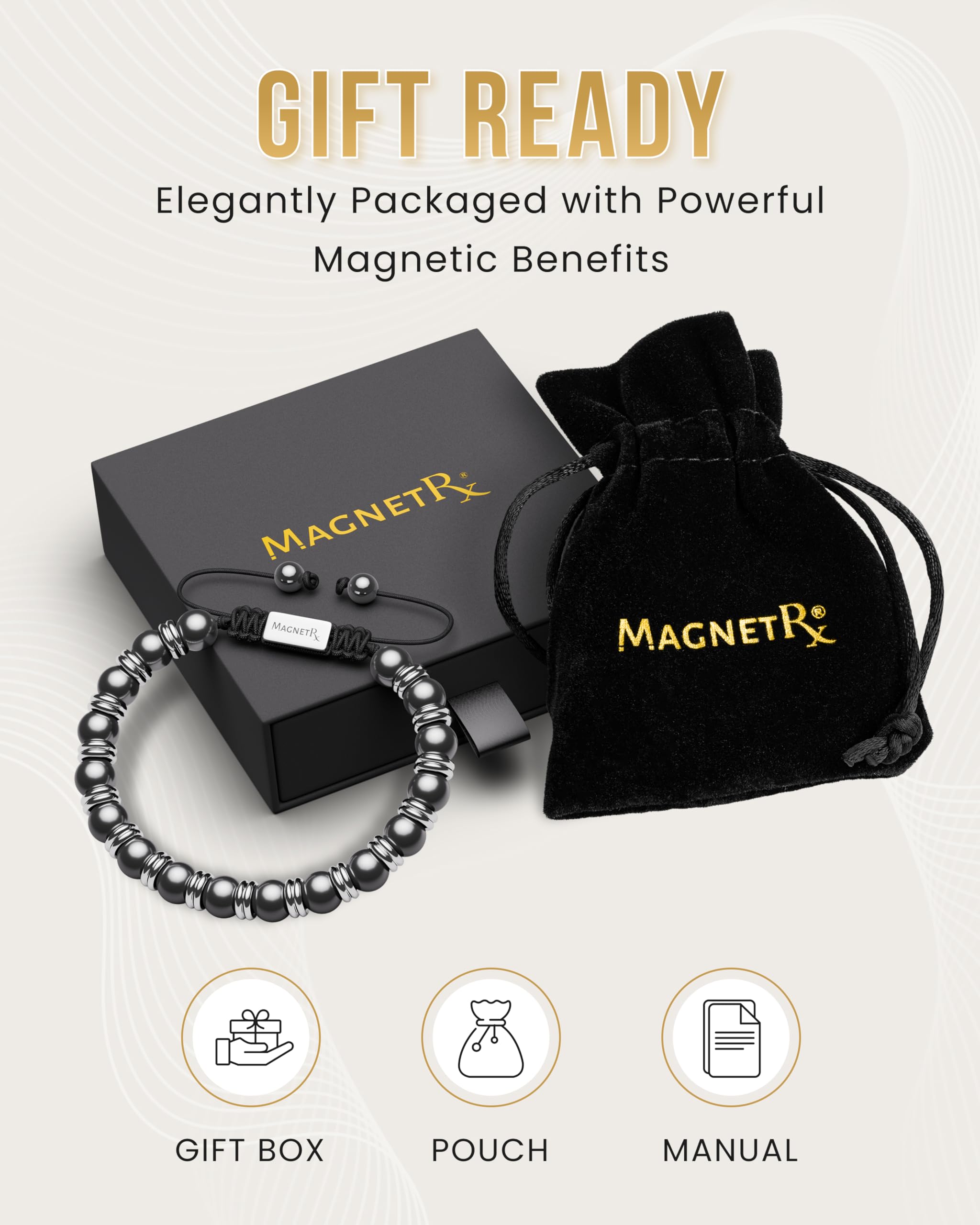 Équilibre et relaxation MagnetRX: hematite pour un esprit plus calme.