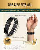 Bracelet MagnetRX mode d’emploi inclus pour entretien et ajustement.