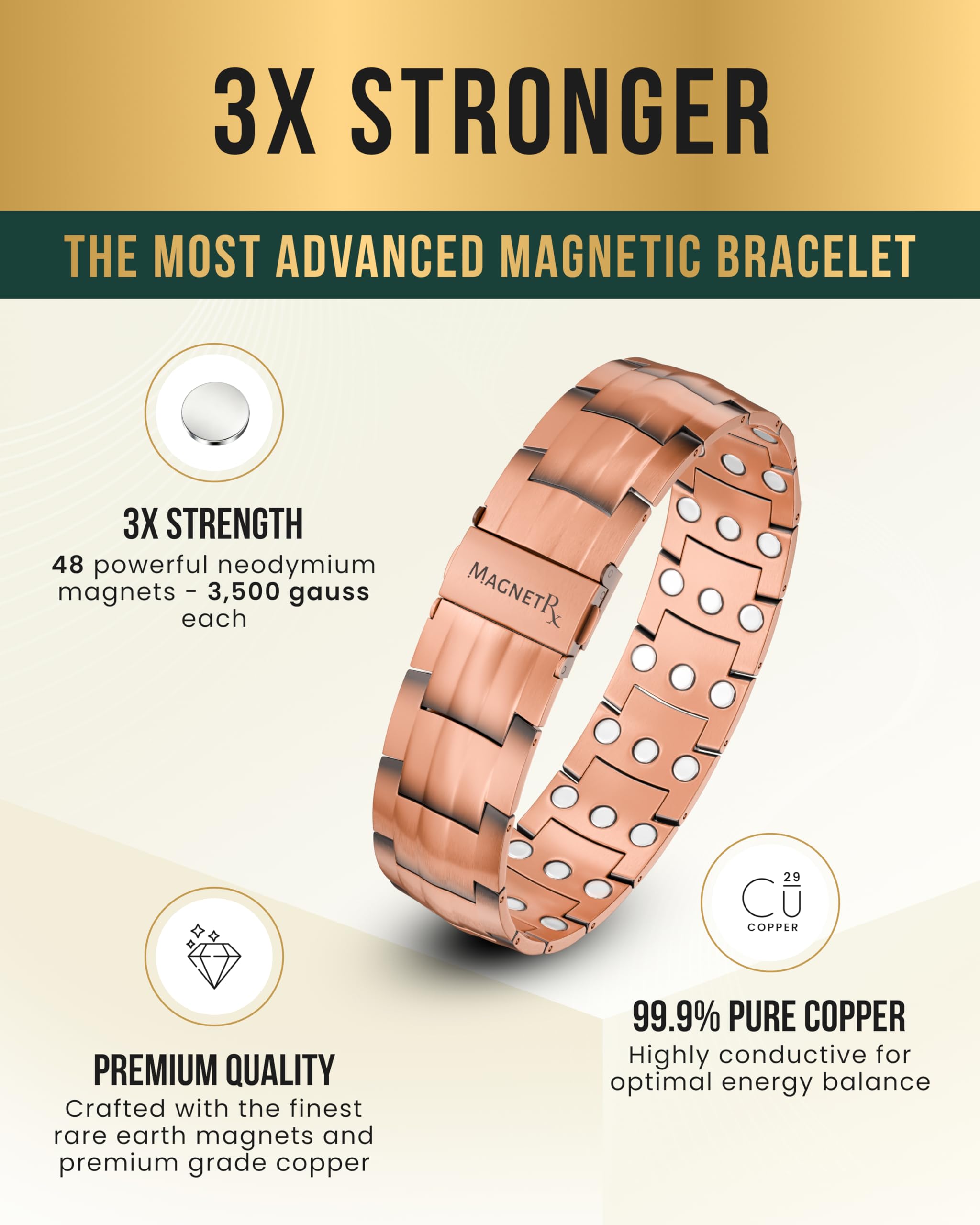 Outil de réglage inclus pour ajuster le bracelet MagnetRX avec facilité.