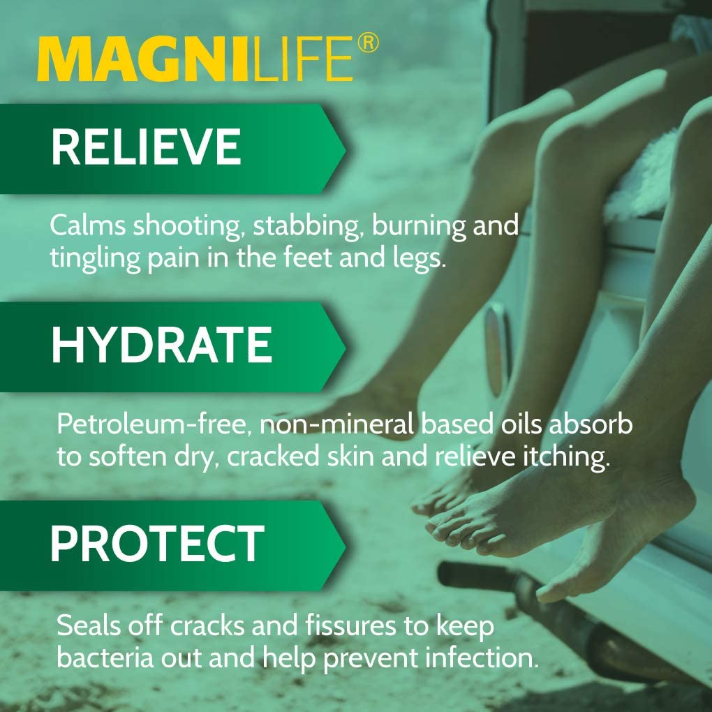 Application facile sur pieds secs avec MagniLife Crème Pieds DB