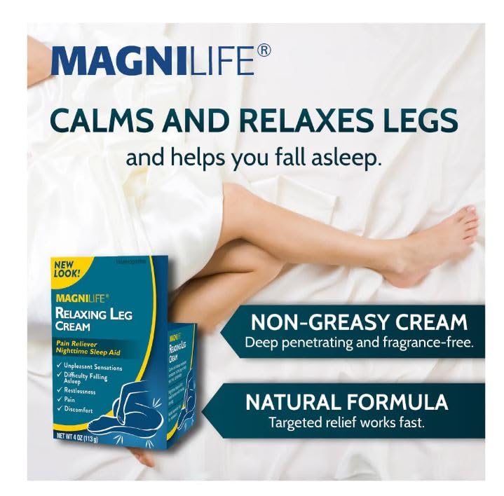 Texture légère non grasse de MagniLife Relaxante Jambes pour calmer les jambes.