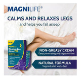Application de MagniLife Crème Jambes avant le sommeil pour une détente rapide