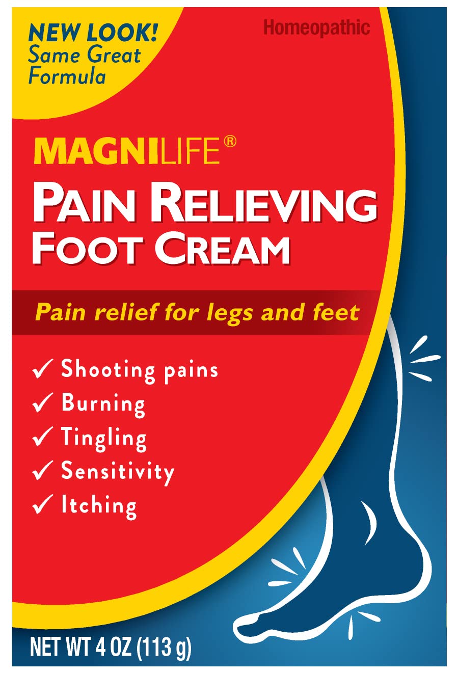 MagniLife Crème Pieds Application Douce Non Gras — pénètre rapidement sans film gras.