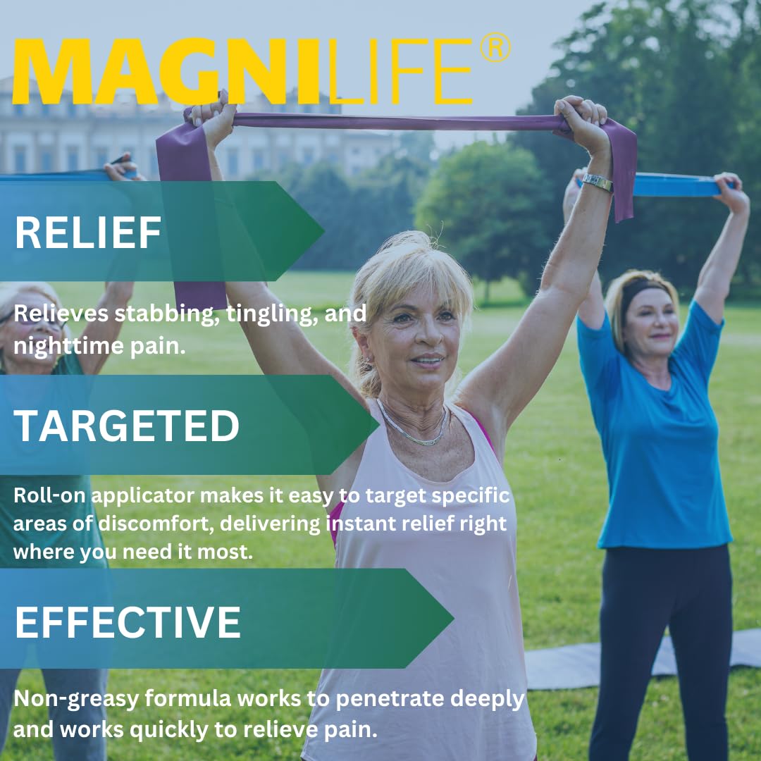 MagniLife DB Nerve Relief Roll, outil d'application ciblée pour des massages efficaces sur zones sensibles
