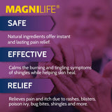 Absorption rapide de MagniLife Gel sans résidu sur la peau