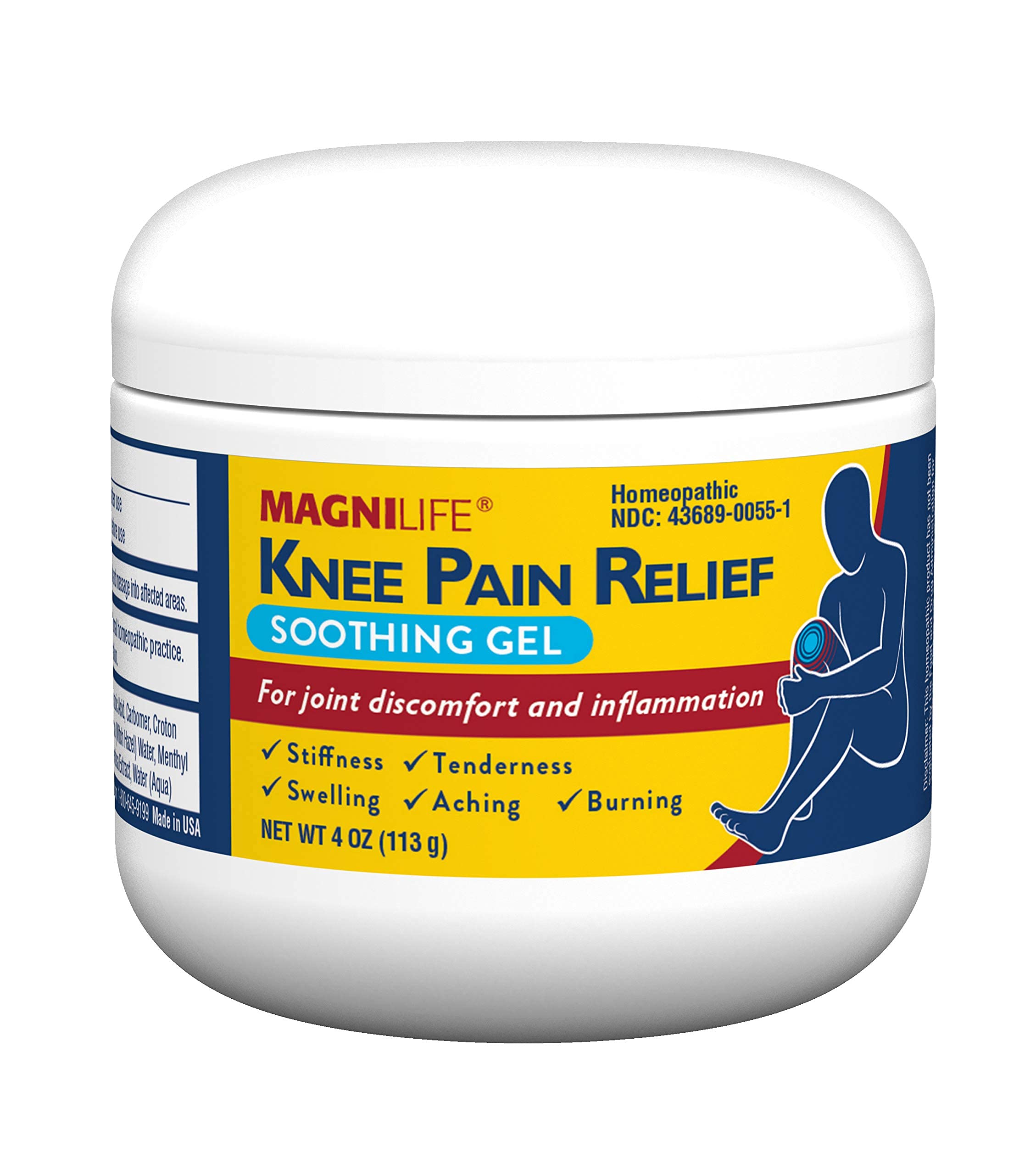 Gel MagniLife genou – absorption rapide sans trace sur vêtements.