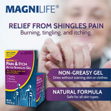 Utilisation quotidienne facile avec MagniLife Gel pour le confort après zona