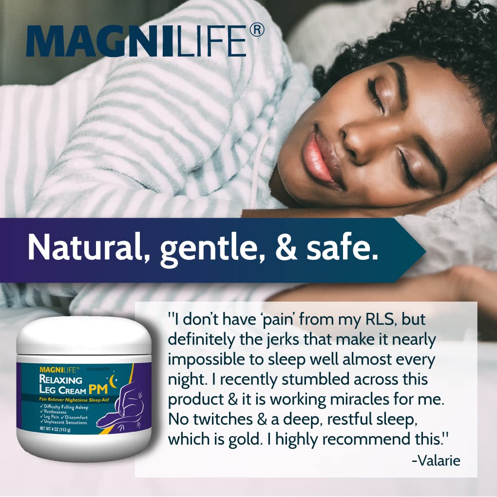 MagniLife Relaxing Leg Cream PM – emballage soigné et facile à manipuler.