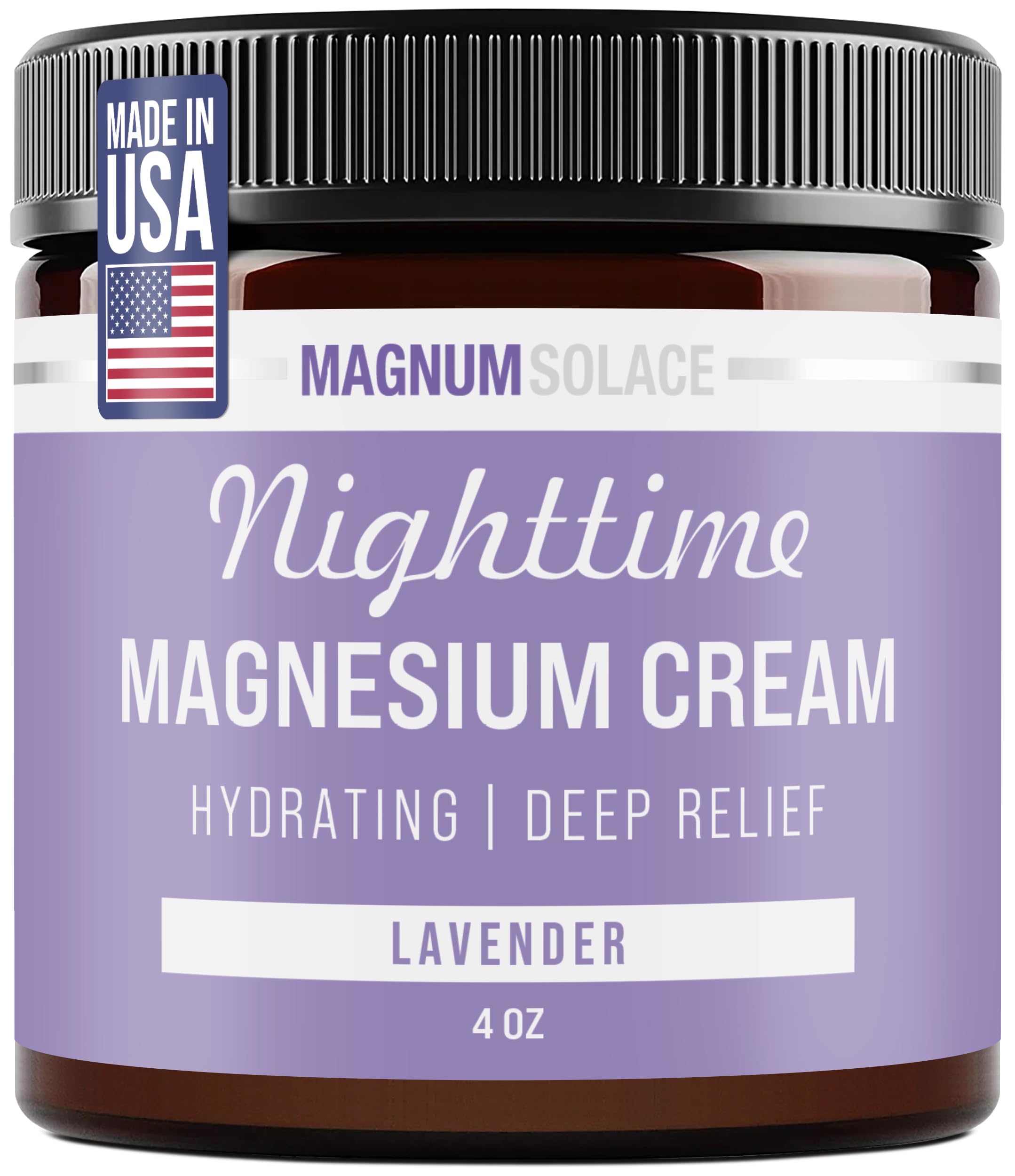 Bouteille Magnum Solace Lotion Nuit au parfum lavande, texture apaisante pour le soir.