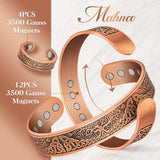 Mahnco anneau cuivre drainage lymphatique: quatre aimants pour la circulation.