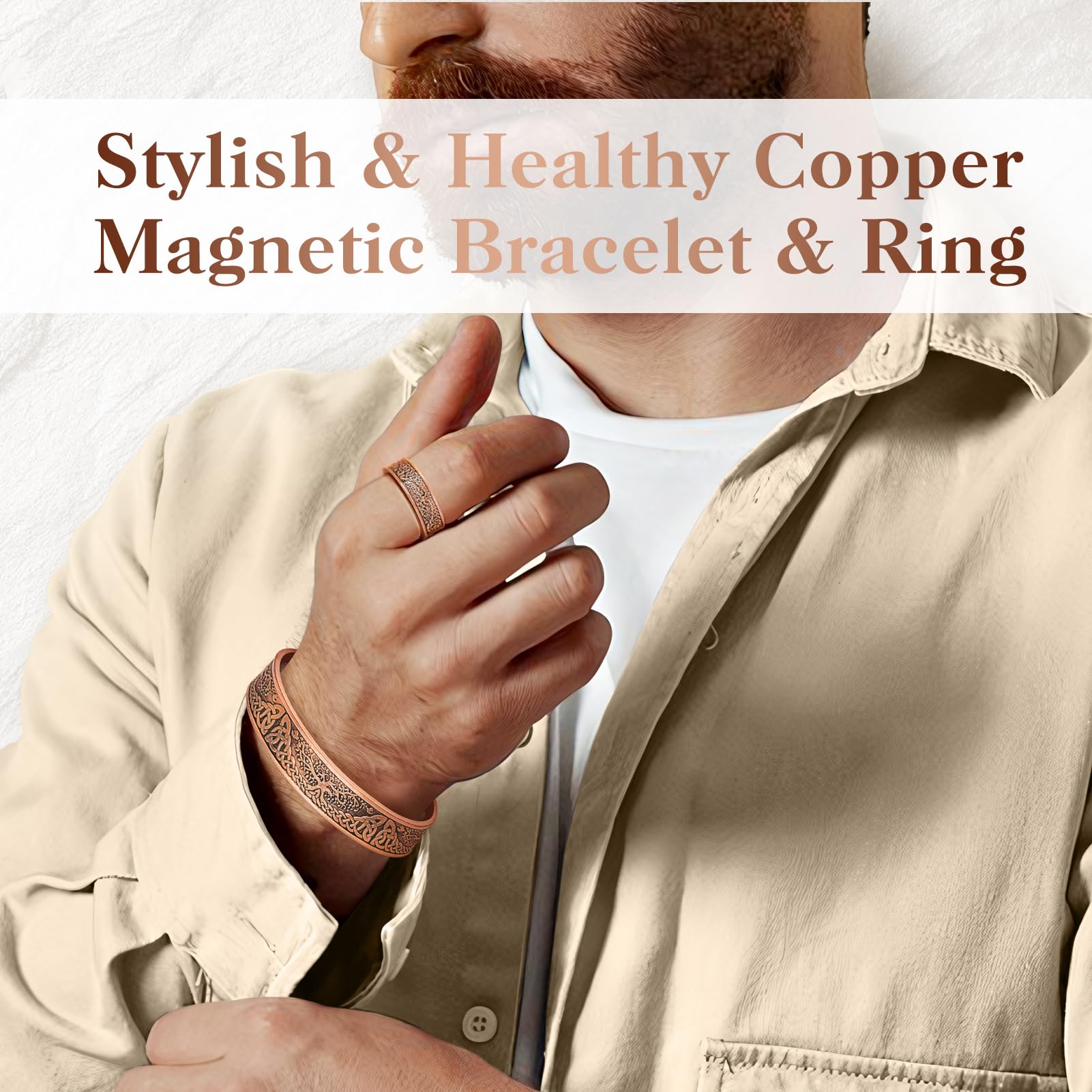 Mahnco bracelet ajustable: fermeture simple pour un ajustement personnalisé.
