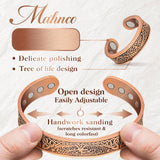 Mahnco bracelet arbre de vie: motif symbole de croissance sur poignet.