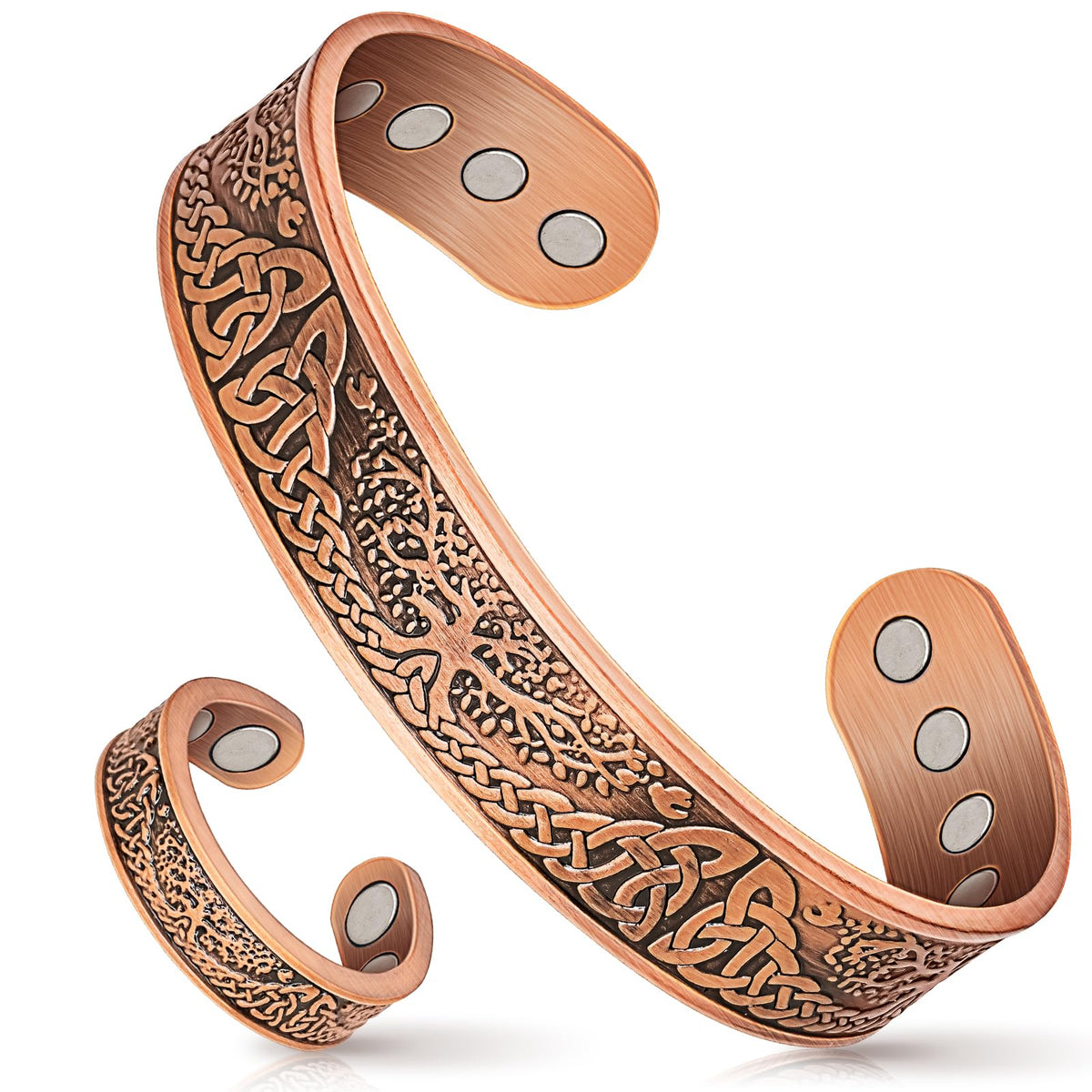 Mahnco bracelet cuivre magnétique: 12 aimants pour favoriser le bien-être quotidien.