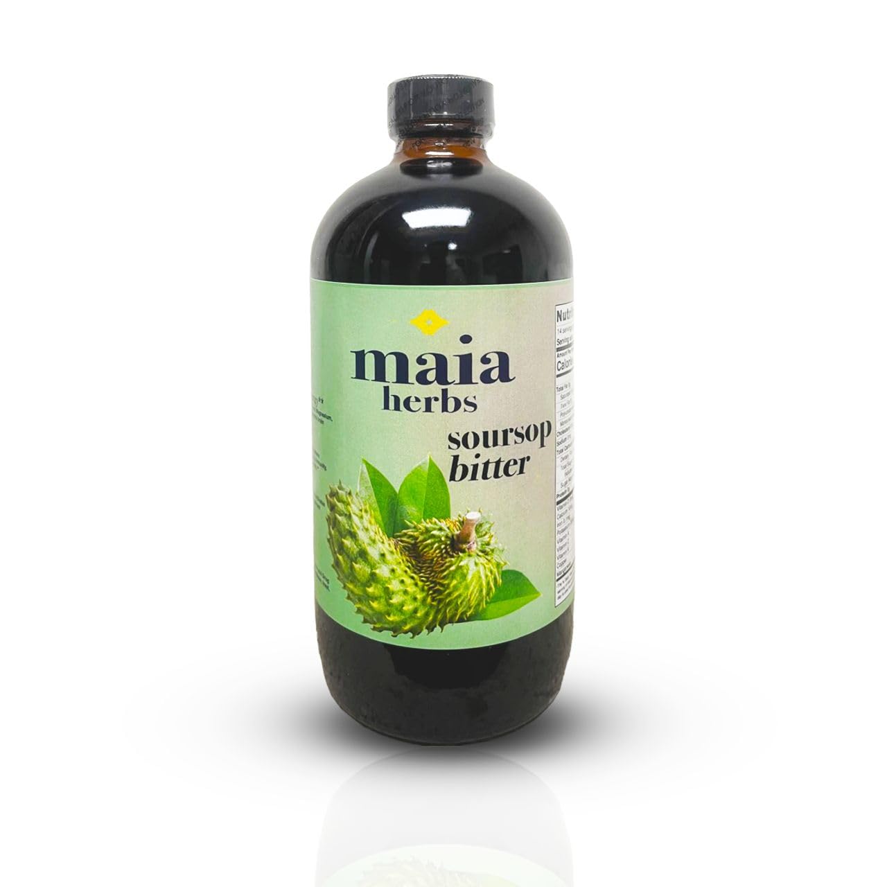 Maia Herbs Bitters Corossol — bouteille 16oz pour un soutien holistique potentiel.