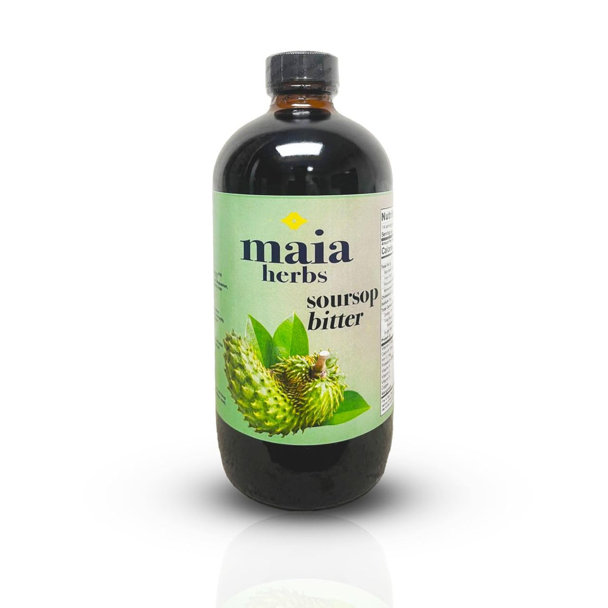 Maia Herbs Bitters Corossol — bouteille 16oz pour un soutien holistique potentiel.