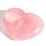 Maibaota cœur quartz rose dans son étui velours, cadeau intime.