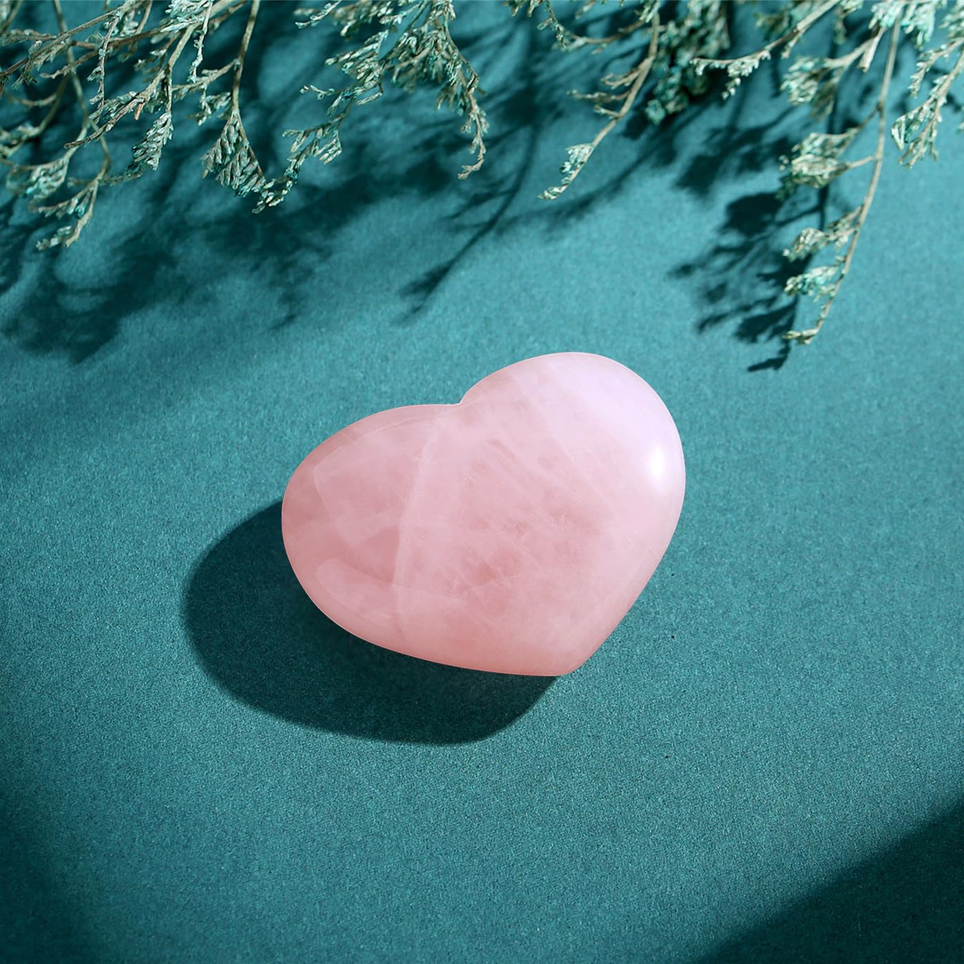 Maibaota cœur quartz rose déco intérieure pour équilibre et ambiance zen.